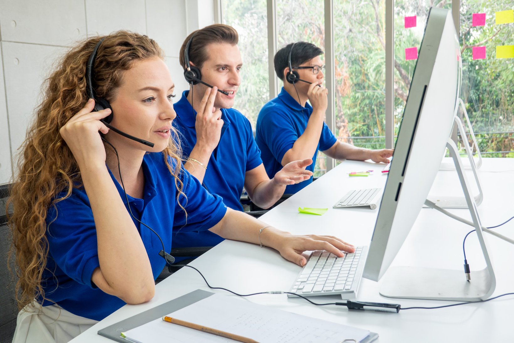 Call Center Operators Working Team